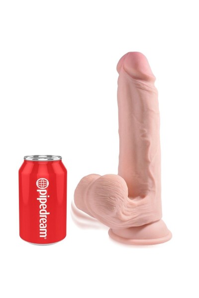 Dildo realistico Triple Density con testicoli oscillanti 26 cm