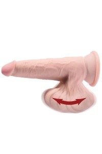 Dildo realistico Triple Density con testicoli oscillanti 26 cm