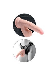 Dildo realistico Triple Density con testicoli oscillanti 26 cm