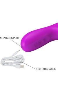 Vibratore rabbit rotante Reese viola