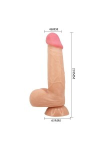 Dildo realistico con ventosa Sliding skin 21,8 cm