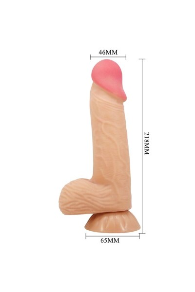 Dildo realistico con ventosa Sliding skin 20,6 cm