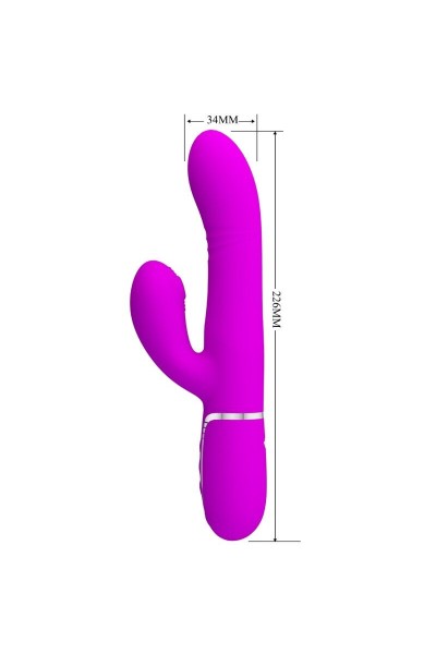 Vibratore rabbit multifunzioni Mariana fucsia