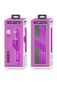 Vibratore rabbit multifunzioni Perlita fucsia