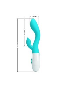 Vibratore rabbit Brighty verde