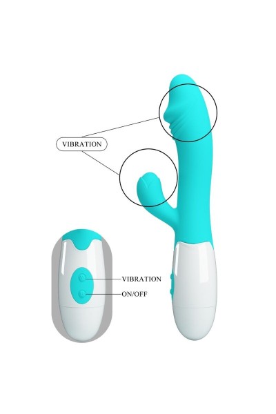 Vibratore rabbit Snappy verde