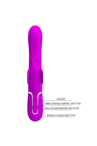 Vibratore rabbit multifunzioni Ridgely fucsia