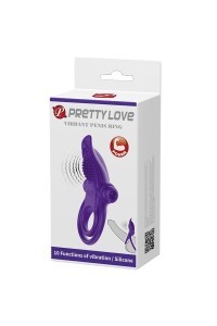 Anello vibrante con stimolatore clitorideo viola