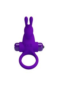 Anello vibrante con rabbit viola