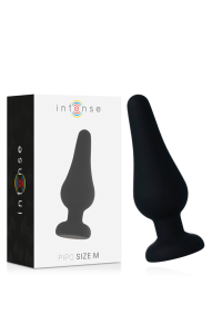 INTENSE ANAL PLUG PIPO M SILICONE NEGRO 11 CM