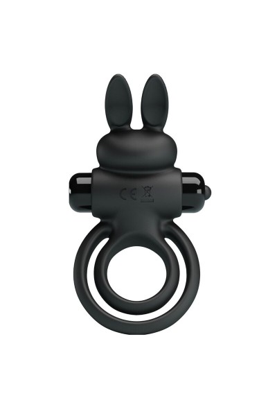 Anello vibrante con rabbit n.3 nero