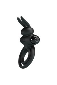 Anello vibrante con rabbit n.3 nero