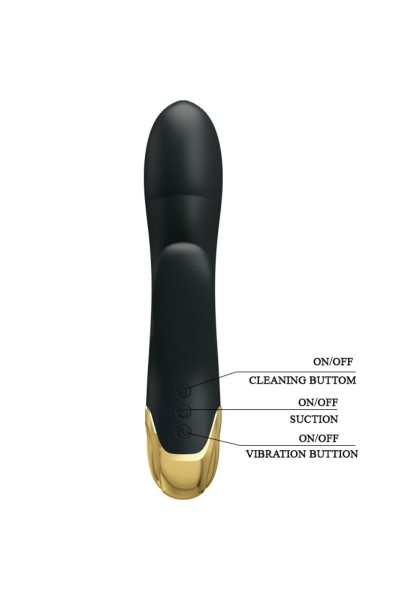 Vibratore rabbit con succhia clitoride Naughty