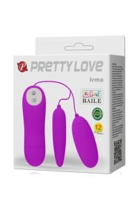 PRETTY LOVE IRMA HUEVO VIBRADOR DOBLE