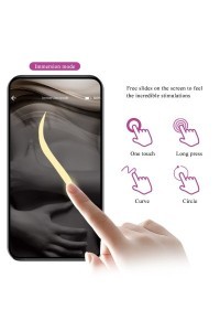 Uovo vibrante con app Nymph viola scuro