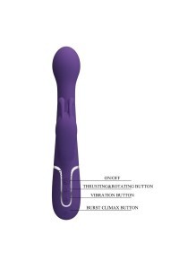 Vibratore rabbit multifunzioni Dejon viola