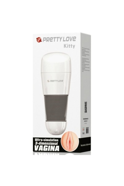 PRETTY LOVE KITTY MASTURBADOR BLANCO VAGINA 2