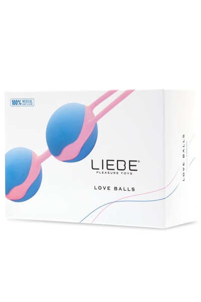 Palline vaginali Love Balls rosa/blu