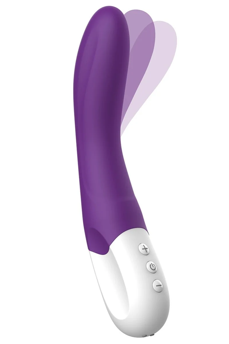 Vibratore punto G ricaricabile Bend It viola