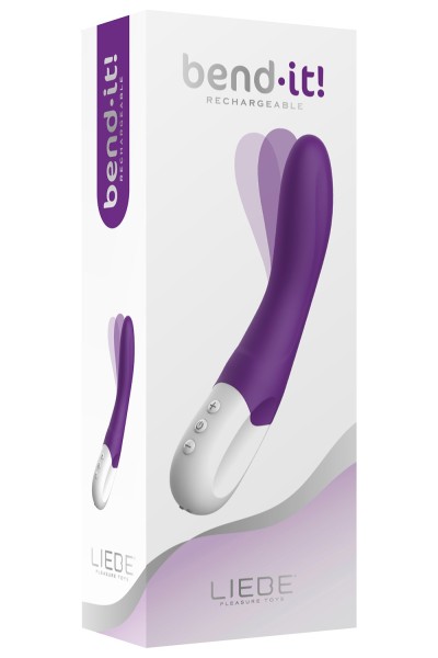 Vibratore punto G ricaricabile Bend It viola