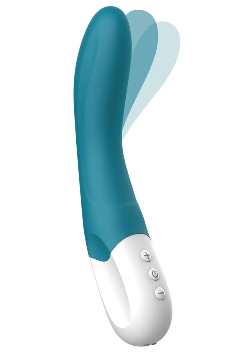 Vibratore punto G ricaricabile Bend It blu oceano