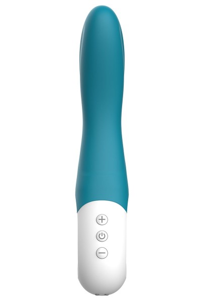 Vibratore punto G ricaricabile Bend It blu oceano