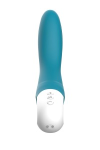 Vibratore punto G ricaricabile Bend It blu oceano