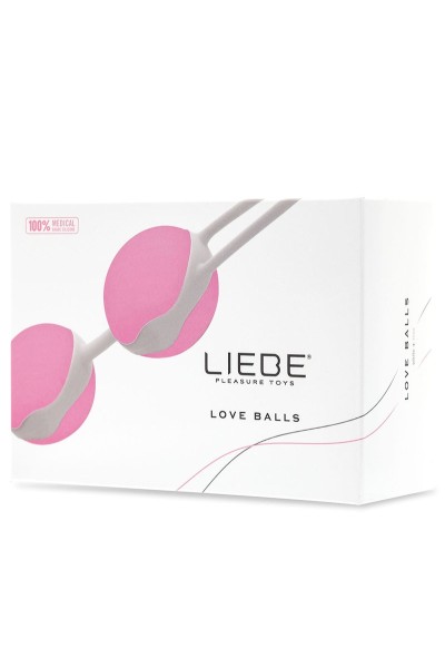 Palline vaginali Love Balls rosa/bianco