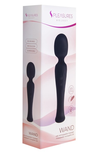 Stimolatore Velvet Wand nero