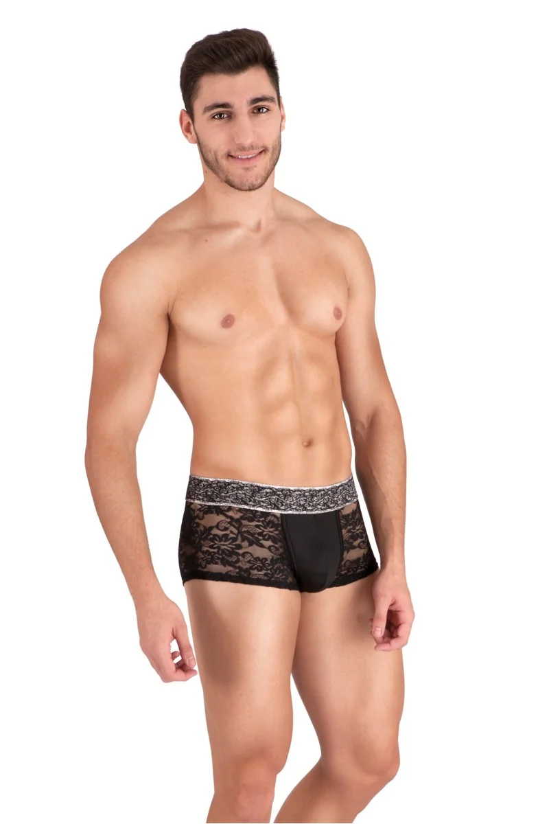 Boxer in pizzo floreale