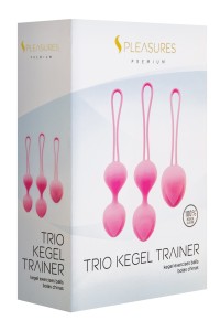 Kit palline vaginali Trio Kegel Trainer rosa