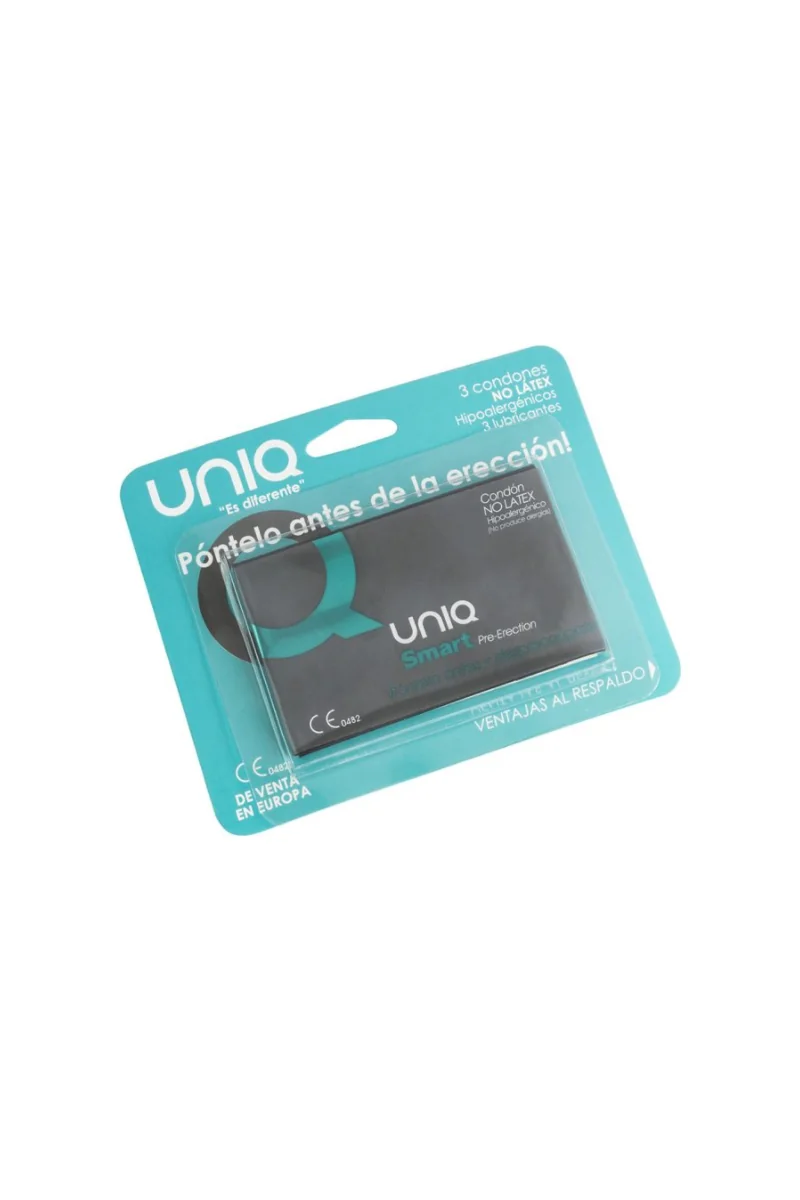 UNIQ SMART PRE-ERECCI�N PRESERVATIVO SIN LATEX  3UDS