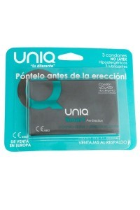 UNIQ SMART PRE-ERECCI�N PRESERVATIVO SIN LATEX  3UDS