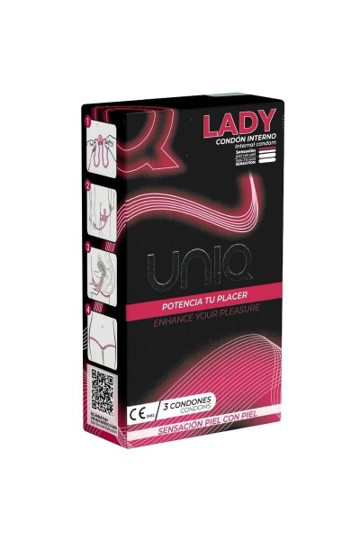 Preservativo per donna senza lattice Lady Condom 3 pz.