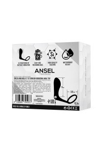 Plug anale vibrante con anello fallico Ansel