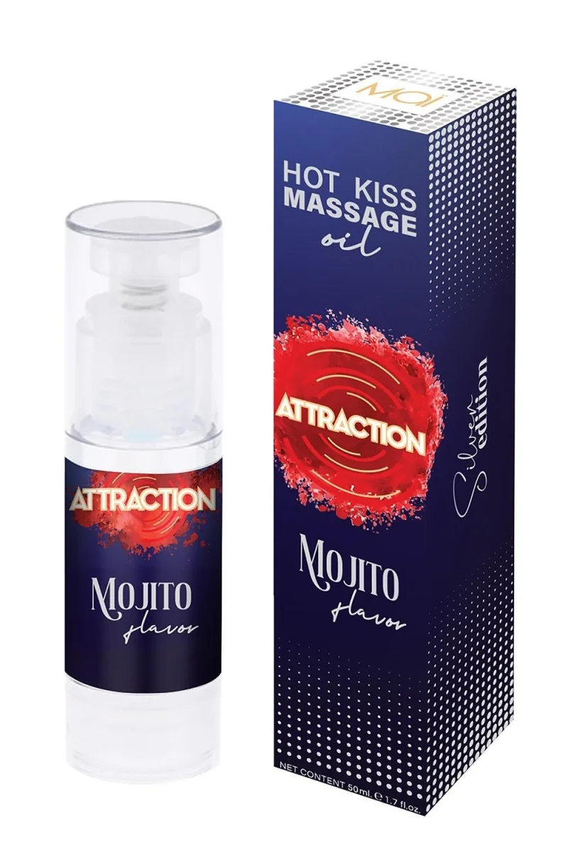 Olio per massaggi Hot Kiss al gusto Mojito 50 ml