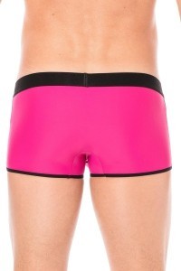 Short magenta sgambati con zip