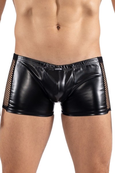 Boxer in ecopelle nera Desire