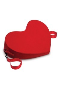 Cuscino a forma di cuore rosso