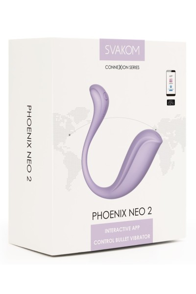 Uovo vibrante con app Phoenix Neo 2 lilla