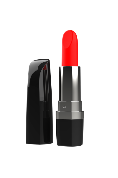 Mini vibratore a forma di rossetto Lipsy nero