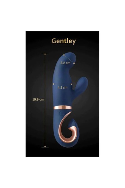 Vibratore rabbit Gentley blu