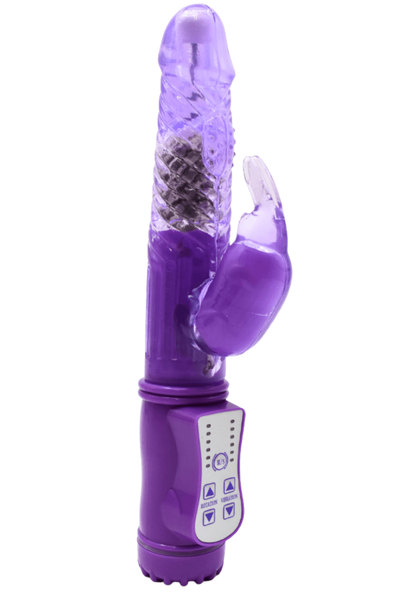 Vibromassaggiatore Rabbit Violet con Rotazione - Pocket Pleasure