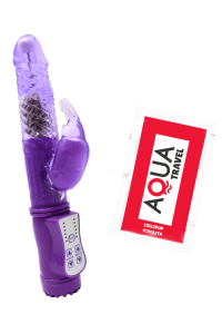 Vibromassaggiatore Rabbit Violet con Rotazione - Pocket Pleasure