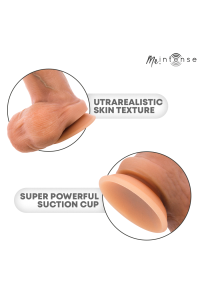 MR INTENSE - DILDO IN SILICONE DI BRUCE S CON TESTICOLI 17,8 CM -Ø- 4 CM
