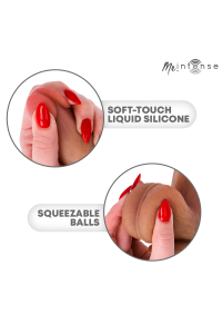 MR INTENSE - DILDO IN SILICONE DI BRUCE S CON TESTICOLI 17,8 CM -Ø- 4 CM
