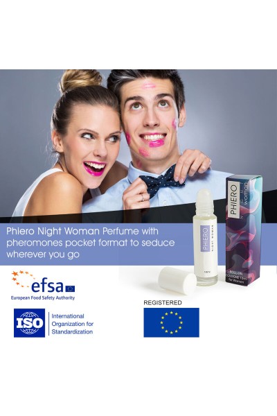 Profumo Phiero Night Woman con feromoni in formato roll-on per donne - foto 2 di 2