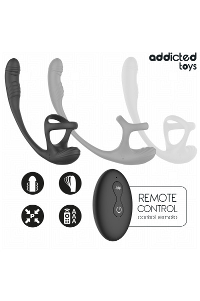 Plug anale vibrante con movimento a 360º e stimolatore per testicoli Addicted Toys - foto 4 di 8