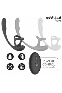 Plug anale vibrante con movimento a 360º e stimolatore per testicoli Addicted Toys - foto 4 di 8