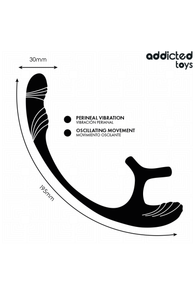 Plug anale vibrante con movimento a 360º e stimolatore per testicoli Addicted Toys - foto 5 di 8